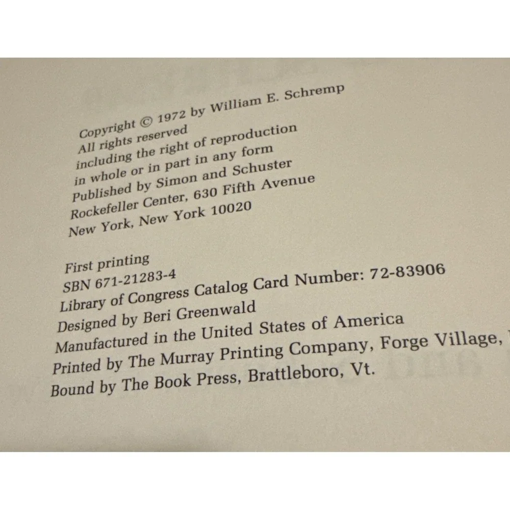 Designer Furniture Anyone Can Make William E Schremp 1972‎ Hardback Book
